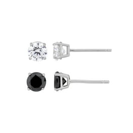 14k Gold Butterfly Backings & Sterling Silver Basket Settings Heart Cubic Zirconia Simulated Blue Topaz Stud Earrings 0.50ctw 14k Gold Butterfly Backings & Sterling Silver Basket Settings Heart Cubic Zirconia Simulated Blue Topaz Stud Earrings 0.50ctw